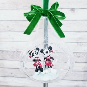 Disney Mickey Minnie Glass Drop Sketchbook Ornament 2019 Edition
